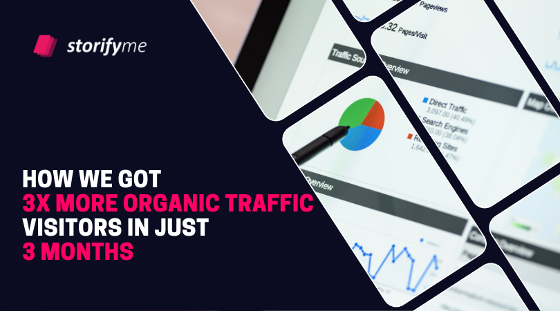 How we got 3x more organic traffic visitors in just 3 months